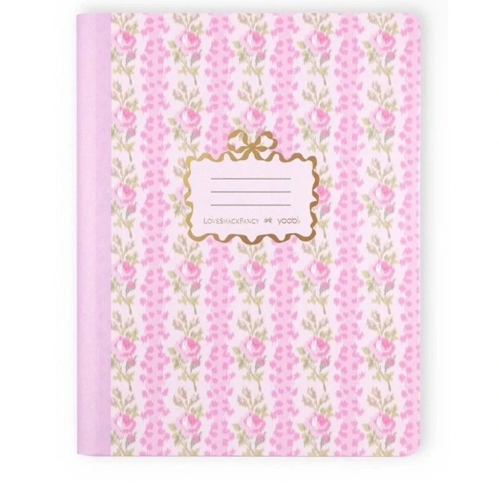 LoveShackFancy x Yoobi Blooming Heirloom Floral Composition Book NWT